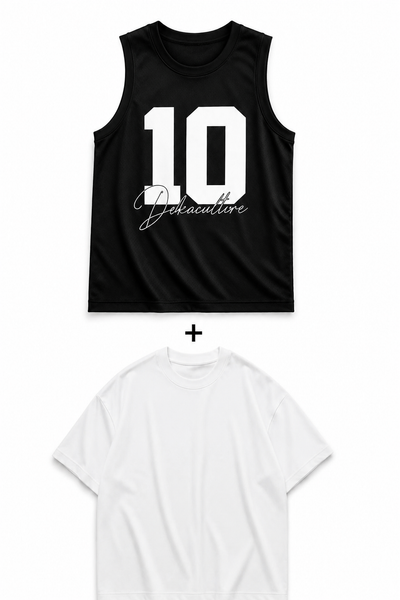 DÉBARDEUR+T-SHIRT OVERSIZE