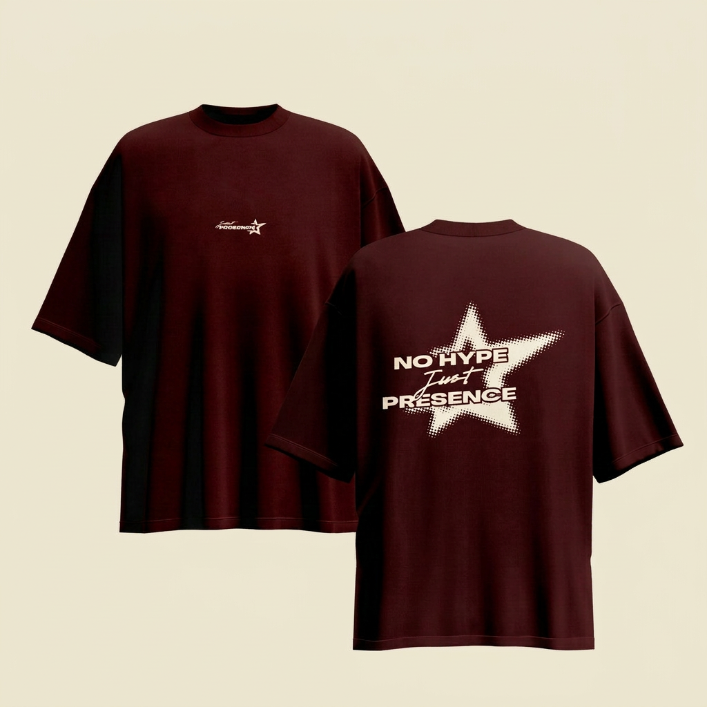 NO HYPE JUST PRESENCE T-SHIRT