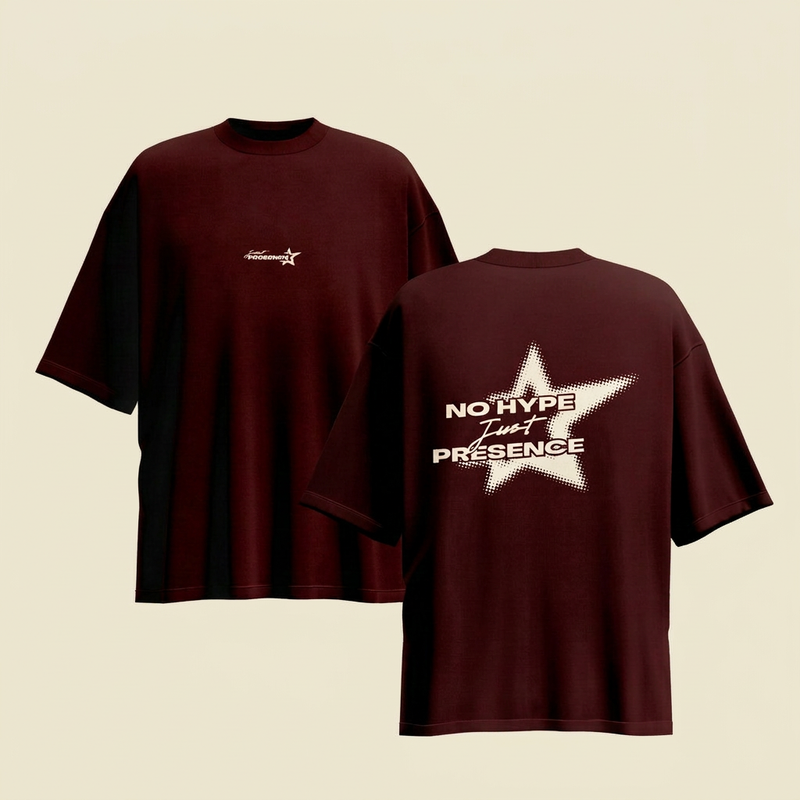 NO HYPE JUST PRESENCE T-SHIRT