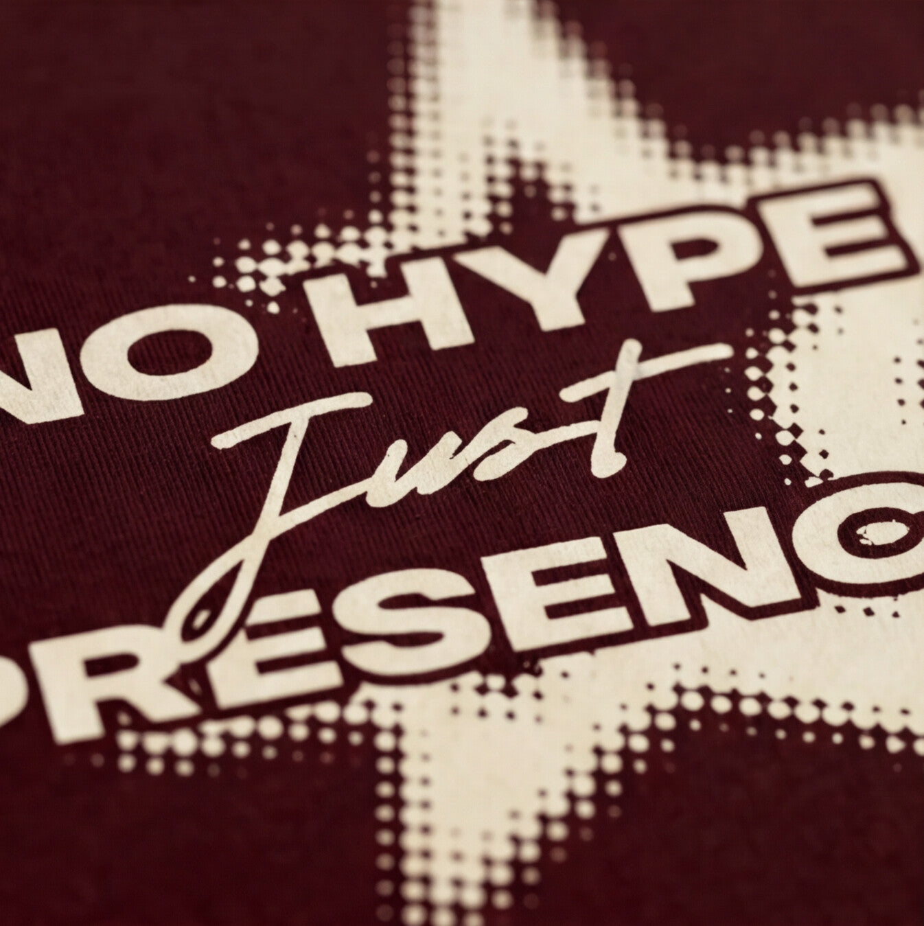 NO HYPE JUST PRESENCE T-SHIRT